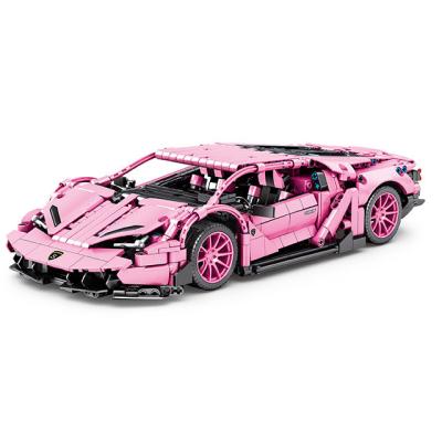 China Building Toy SEMBO 8609 Pink Car 1:14 Can Upgrade Into Building Block Remote Control Car Model for sale