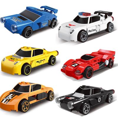 China DECOOL 22001-22018 MINI Pull Back Truck Car Building Toy 3-6 Years Old Boy Educational Toys Model DIY Building Bricks for sale