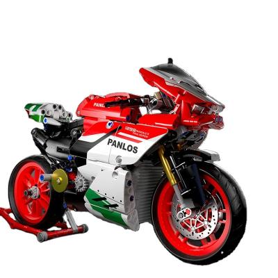 China Construction Toy New High-Tech MOC Ducaties Panigale V4 R Can-am Spyder F3-S Building Block Super Motorcycle Model Bricks Toys For Kids Gifts for sale