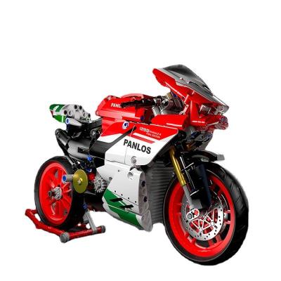 China Building Toy 672001 Motorcycle 803Pcs Vehicle Car Boys Toys Fit High-tech Ducatiied Building Blocks Bricks Panigale V4 R DIY Kid Gift for sale