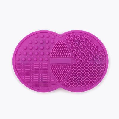 China Free Sample OEM Silicone Makeup Brush Wash Brush Cleaner Mat for sale