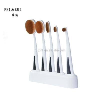 China Sensitive Smudge Brush Makeup 5pcs Toothbrush Toothbrush Cosmetic Sweeps 5pcs Oval Makeup Toothbrush for sale