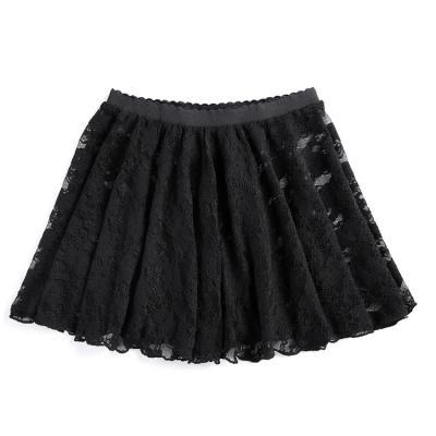 China Unitards Professional Hot Sale Children Girls Use Ballet Lace Skirt Fashion Girls Full Color Short Skirt for sale