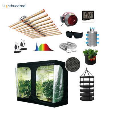 China Factory direct supply easily assembled hydroponic indoor grow tent complete kit, indoor grow tent with lights for sale