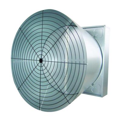 China Poultry Farm Shutter Fan Poultry Butterfly Cooling Cone Galvanized Exhaust Fan For Exports for sale