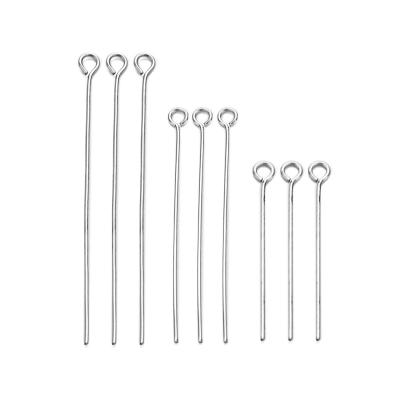 China 1000pcs Stainless Steel Eye Head Pins Bead Pins For DIY Jewelry Stainless Steel Jewelry Accessories Findings BKSF03 for sale