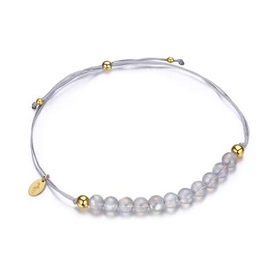 China 2019 Popular Adjustable Charm Luxurious Stone Knot Bracelet for sale