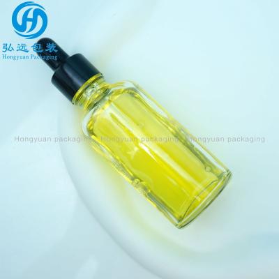 China 5ml 10ml 15ml 20ml 30ml 50ml 100ml single empty custom clear black essential oil eyedropper glass bottle for sale