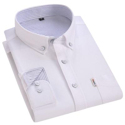 China Classic Anti-pilling 100% Cotton Fitted Mens Cotton Dress Shirt For Men Oxford for sale