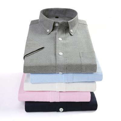 China Factory direct anti-pilling sale in stock business dress shirt custom mens short sleeve dress shirts for sale