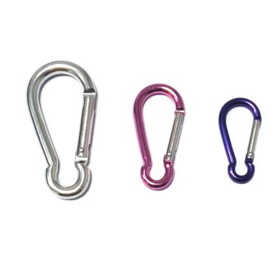 China Engraving Logo 8 Shape Climbing Carabiner Clips , Mountain Climbing Hooks for sale