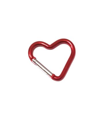 China Heart Shape Custom Aluminum Carabiner Clips Excellent abrasion Resistance for sale