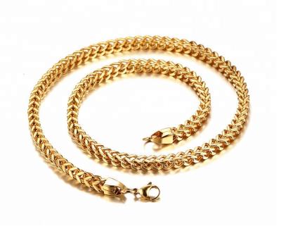 China Wholesale 316l Stainless Steel Italian 18k Gold Franco Fashionable Chain for sale