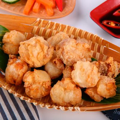 China Latest Healthy Seafood Snack Frozen Breaded Low-CARB Japanese Style Anglerfish Fish Ball for sale