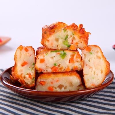 China High Quality Japan Cooked Fried Vegetable Squid Surimi Cake Halal Frozen Food for sale