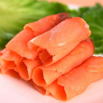 China Top Quality Low-CARB Delicious Seafood Frozen Fresh Smoked Salmon Fish With Vanilla for sale