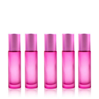 China Rose Gold 5ml Essential Oil Cosmetic Roll On Glass Perfume Roller Making Bottle 10ml for sale