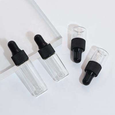 China Cosmetic Wholesale Dropper 5ml 10ml 15ml Essential Oil Glass Bottle For Ready Stock for sale