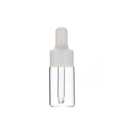 China Cosmetic 1ml 2ml 3ml 5ml Rose Gold Glass Bottle Dropper Bottle Essential Oil Serum Essential Oil Dropper Bottle Amber for sale