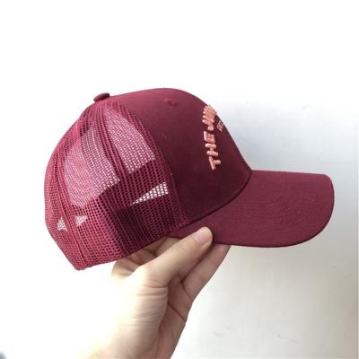 China COMMON Low Moq Drop Out Custom Embroidery Color Trucker Hat Caps 6 Panels High End Trucker Hats for sale