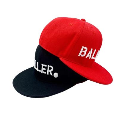 China JOINT Cotton 3d Custom Flat Brim Snap Back Cap for sale