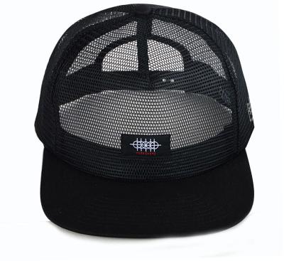 China JOINT 5 Panel Full Mesh Label Custom Logo Mesh Snap Back Cap for sale