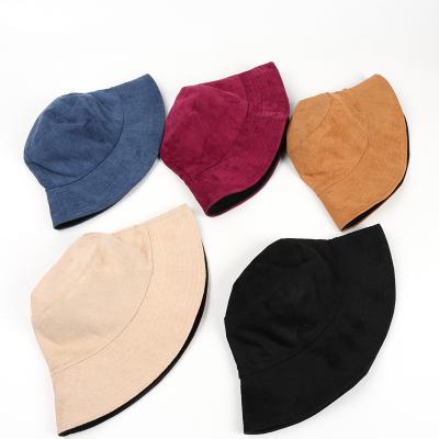 China COMMON Wholesale Cheap Bucket Hat Embroidery Good Quality Good Quality Suede Hat Custom Logo for sale