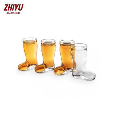 China CLASSIC In Stock Crystal Biersiefel 1oz. Beer Boot  Shot Glass Whiskey Austria Cup Quality Christmas Events Hot Selling Ecofriendly for sale