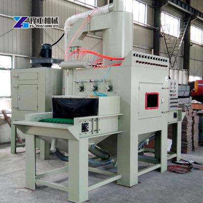 China Conveyor Belt Type Rust Removal Yugong Sandblasting Equipment Automatic Sandblasting Machine for sale