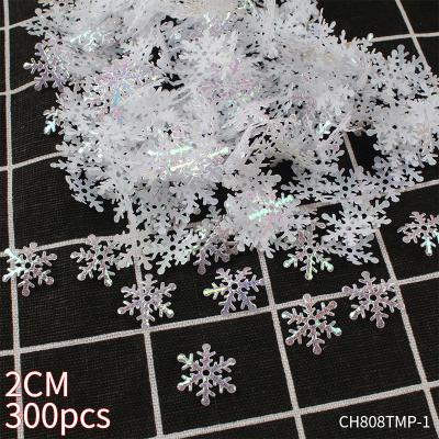 China PVC PESENAR Yiwu Christmas Centerpieces Theme Party Decoration Party Holiday Supplies Snowflakes Throw Confetti for sale