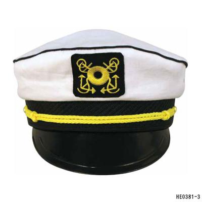 China Wholesale Custom Hats Character PESENAR Army Embroidery Party Navy Navy Sailor White Captain Hat for Party Cosplay Dress Hat for sale