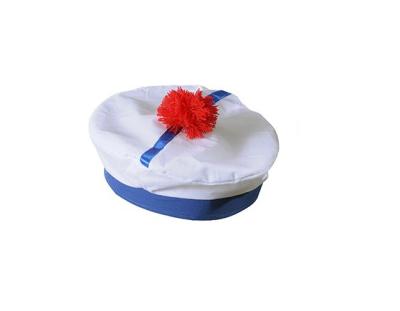 China Wholesale High Quality Promotional Custom Made White Party Navy Captain Sailor Hat For Professional Character Custom Hat for sale