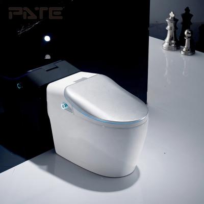 China Smart Operation 305mm Automatic High Efficiency Ceramic Automatic Bathroom Toilet for sale