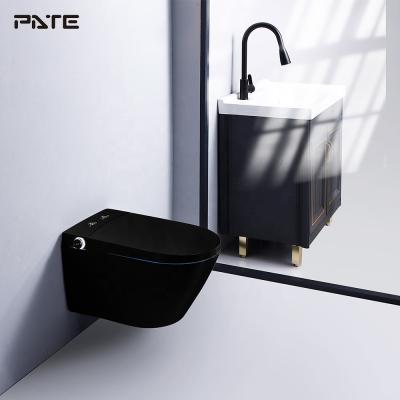 China CE European Standard Automatic Operation Watermark and Black Matt Smart Toilet Wall Hung for sale