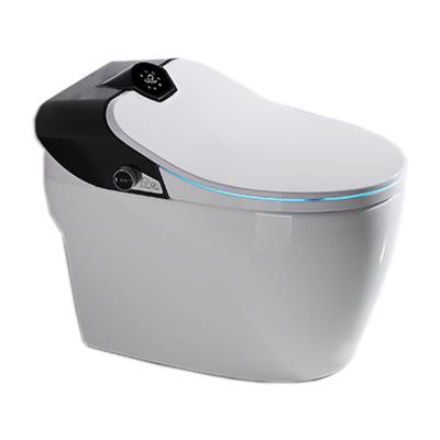 China Double-Flow Smart Automatic Toilet Flip Hi-Tech Built-in Heated Toilet Seat Cover for sale