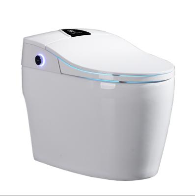 China Double-flow Toilet European Black Smart Smart Bathroom WC Smart Toilet for Hotel and Home for sale