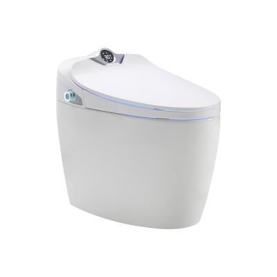 China Smart Toilet Seat Double-flow Intelligent Bathroom Automatic Washdown Toilet WC for sale