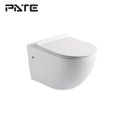 China White Water Efficiency Hidden Tank Washdown Wall Hung WC Toilet Fixture for sale