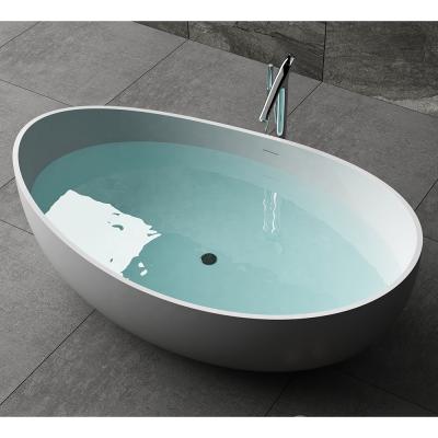 China Resin Free Solid Acrylic Solid Surface Classic Small Freestanding Bathtubs Manufacturers for sale