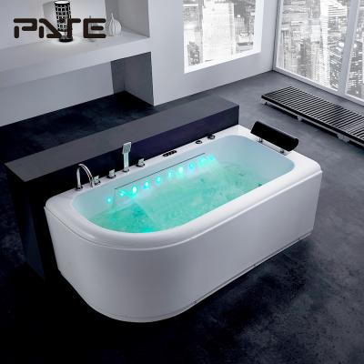 China Modern Bathroom Acrylic White Freestanding Luxury Hydraulic Massage Bathtub for sale