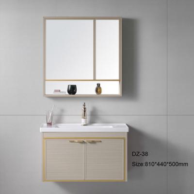 China New Design Bathroom Furniture Modern Wholesale Modern Sink Cabinet Cheap Aluminum Bathroom Vanity for sale