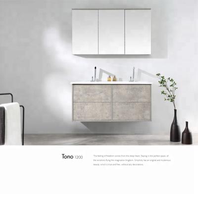 China New Design Modern Chinese Wall Mounted Bathroom Vanity Plywood Bathroom Cabinet Mirror Cabinet for sale