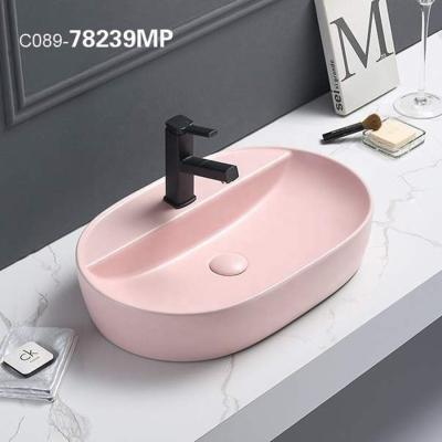 China Hot Sale Eco-friendly Fashion Matt Ceramic Wash Basin Attractive Design for sale