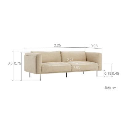 China Durable Nordic Style Italian Living Simple Sofa Room Soft Cream Sofa for sale