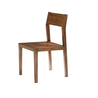 China Solid Wood Durable Sturdy Dining Chair With Backrest Chair For Dining Set Restaurant Diner Cafe Comfortable Wooden Chairs for sale