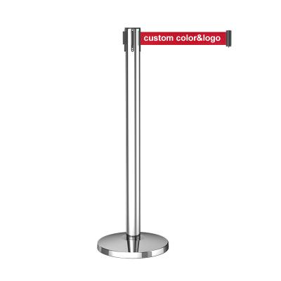 China OEM/ODM Stainless Steel Queue Barrier Belt Crowd Control Crowd Control Mail Racks Easily Assembled For Sale for sale