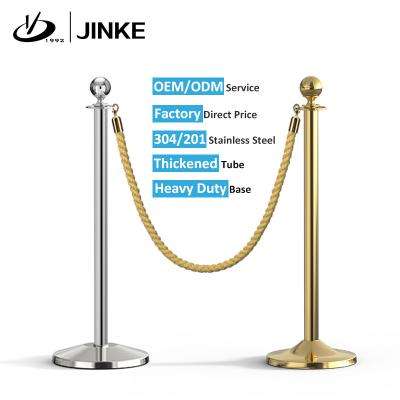 China Car Show/Event/Exhibition/Hotel/Mall Gold Queue Post Red Carpet Poles Crowd Control Barrier Rope & Brackets for sale