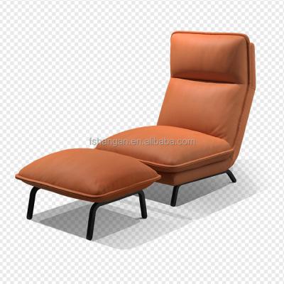 China Massage Whole Sale Push Back modern orange Fabric Recliner Sofa Chair multi-position Reclining Chaise Lounge Chairs for sale