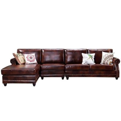 China Retro Factory Tufted Hot Sale Frame Style Chesterfield Solid Wood American Sofa for sale