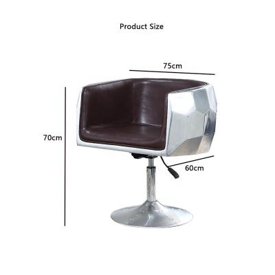 China Best Selling Rotating Vintage Rotating Rocking Aluminum Back Aviator Chair for sale